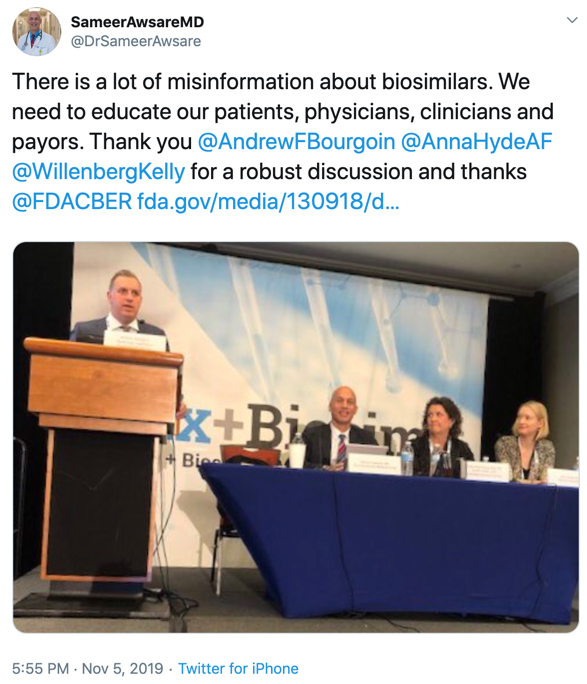 GRx+Biosims 2019 Tweet