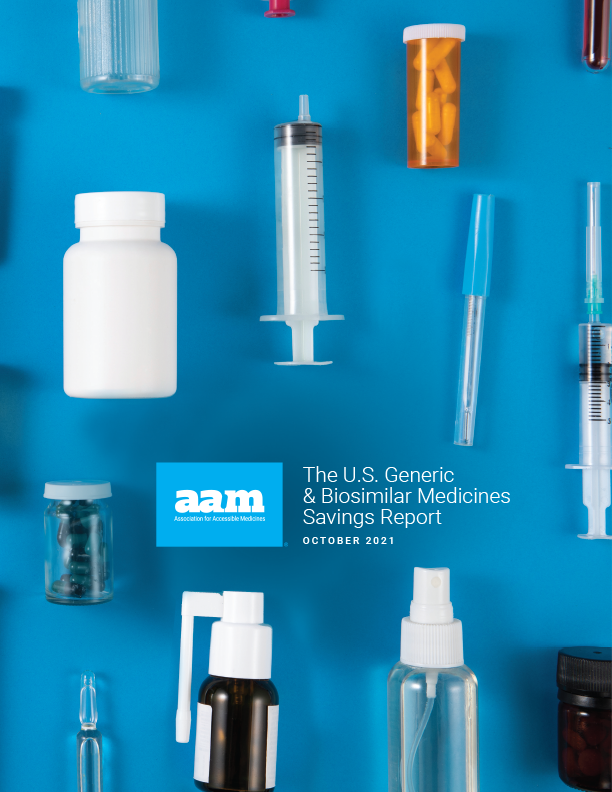 AAM 2021 U.S. Generic and Biosimilar Medicines Savings Report. October 2021