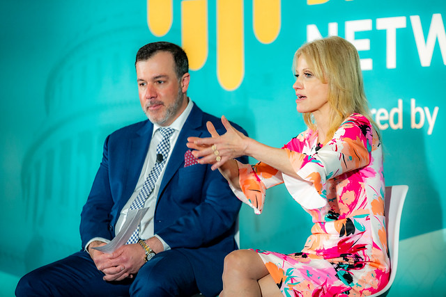 Kellyanne Conway participated in a fireside chat with EVERFI's Jon Chapman 