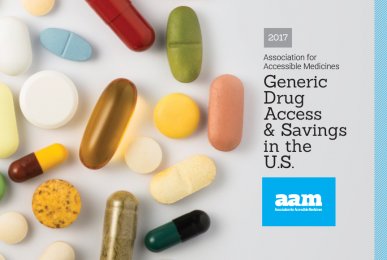 2017 Generic Drug Access and Savings Report Cover