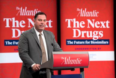 Chip Davis, President and CEO, Association for Accessible Medicines; Photo Courtesy of The Atlantic | AtlanticLIVE / Photo by Kevin Dietsch