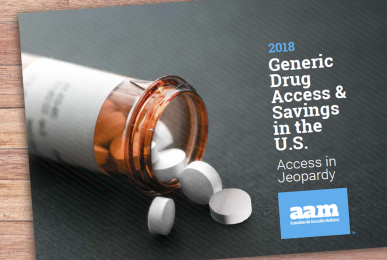 2018 Generic Drug Access and Savings Report Cover