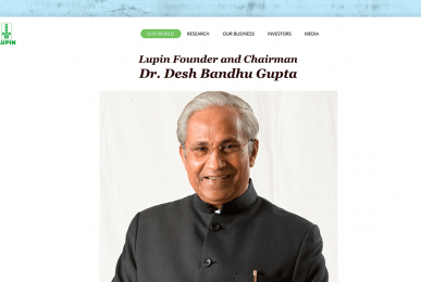 Lupin Pharmaceutical and Chairman Desh Bandhu Gupta