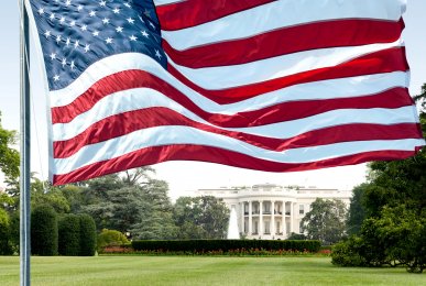 American flag in Washington D.C.
