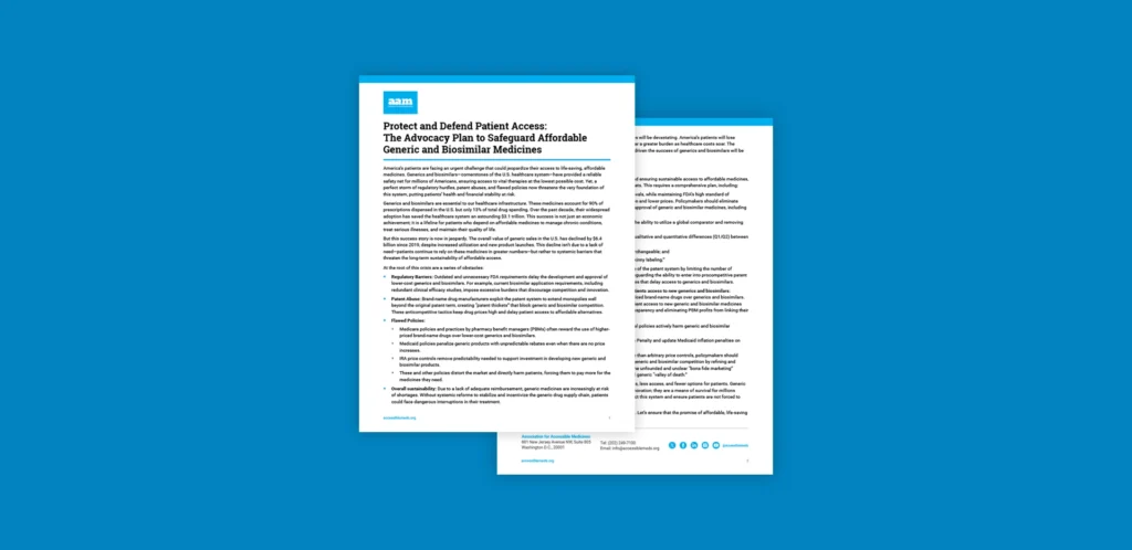 Protect and Defend Patient Access: The Advocacy Plan to Safeguard Affordable Generic and Biosimilar Medicines