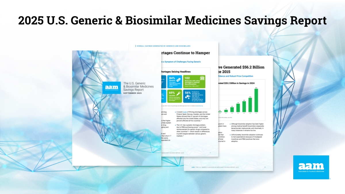 2025 U.S. Generic & Biosimilar Medicines Savings Report